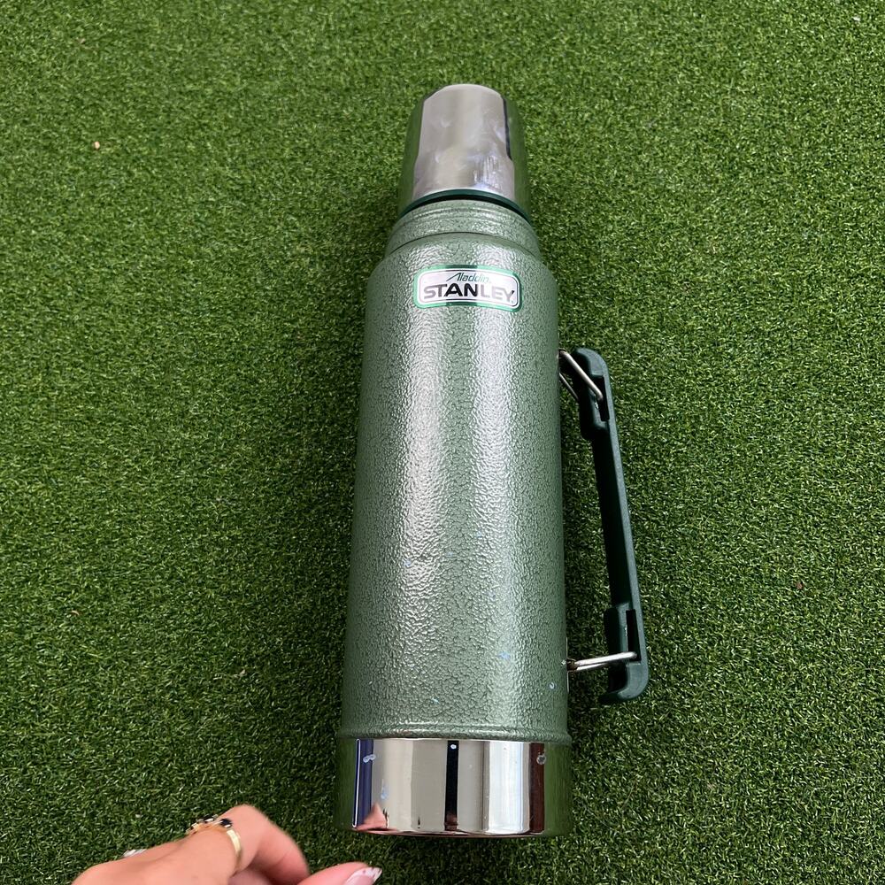 Vintage Aladdin Stanley Classic Green Thermos Bottle